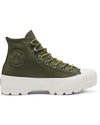 Green Converse Boots for Women | Lyst