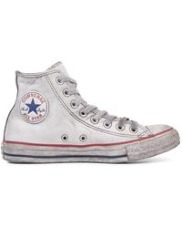 converse chuck taylor sasha vintage red and white trainers