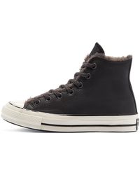 converse cosy club hi borg trainers in black