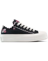Converse - Chuck Taylor All Star Lift Platform Embroidered Flowers Canvas For - Lyst