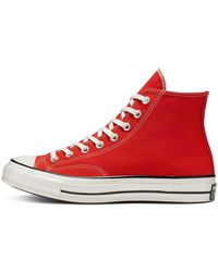 converse chuck taylor sasha vintage red and white trainers