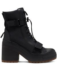 black converse ankle boots