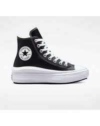 Converse - Chuck Taylor All Star Move Platform Leather - Lyst