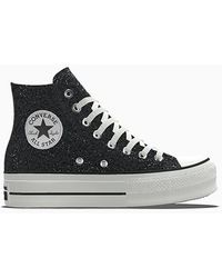 Converse - Custom Chuck Taylor All Star Lift Platform Glitter By You - Lyst