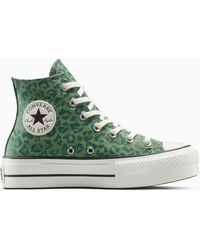 Converse - Chuck Taylor All Star Lift Platform Leopard - Lyst