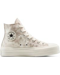 Converse - Chuck Taylor All Star Lift Platform Washed Denim Height: 1. For - Lyst