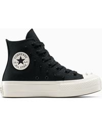 Converse - Chuck taylor all star lift platform spikes black - Lyst