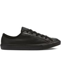 all star dainty leather white
