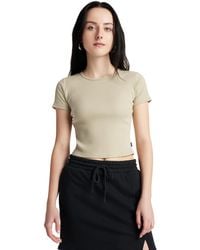 Converse - Ribbed Slim T-Shirt Cotton For - Lyst