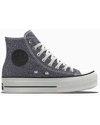 Converse - Custom Chuck Taylor All Star Lift Platform Glitter By You - Lyst