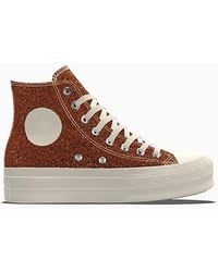 Converse - Custom Chuck Taylor All Star Lift Platform Glitter By You - Lyst