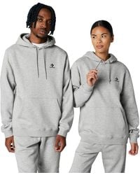 Converse - Go-to Embroidered Star Chevron Standard-fit Fleece Hoodie - Lyst