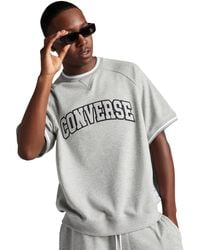 Converse - Retro Crew T-Shirt Polyester For - Lyst