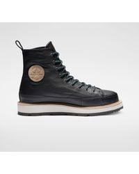 black converse boots