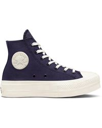 Converse Canvas Chuck Taylor All Star Move Platform in Violet (Red) | Lyst