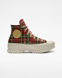 custom hacked plaid platform chuck taylor all star by you