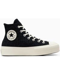 Converse - Chuck Taylor All Star Lift Platform Tweed Shimmer - Lyst