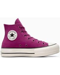 Converse - Chuck Taylor All Star Lift Platform Colorful Suede - Lyst