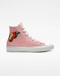 Converse Custom Floral Embroidery Chuck Taylor All Star By You in Blue |  Lyst