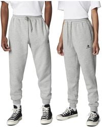 Converse - Go-to Embroidered Star Chevron Standard-fit Fleece Sweatpant - Lyst