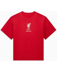 Converse - X lfc loose-fit t-shirt red - Lyst
