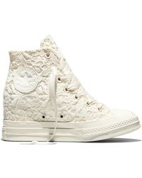 Converse - Chuck 70 Wedge Platform Crocheted Satin - Lyst