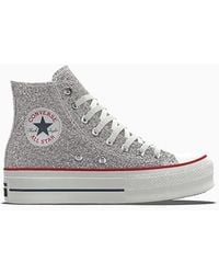 Converse - Custom Chuck Taylor All Star Lift Platform Glitter By You - Lyst