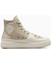 Converse - Chuck Taylor Construct Leather Grey - Lyst
