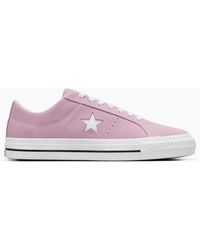 Converse - CONS One Star Pro Suede White, Pink - Lyst