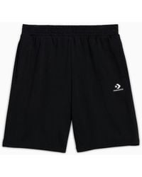 Converse - Go-to Embroidered Star Chevron Standard-fit Fleece Short - Lyst