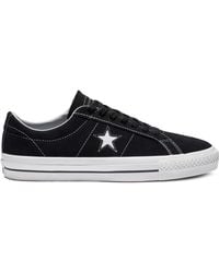 converse one star black suede womens