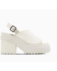 Converse - Chuck 70 De Luxe Heel Sandal Platform White - Lyst