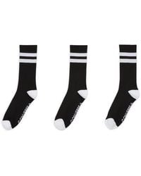 Converse - 3-Pack Double Stripe Crew Socks For - Lyst