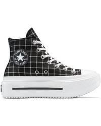 Converse - Chuck Taylor All Star Lift Double Stack Platform Plaid Canvas For - Lyst