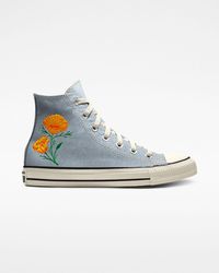 custom chuck taylor all star floral embroidery high top