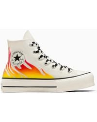 Converse - Chuck Taylor All Star Lift Platform Flames - Lyst