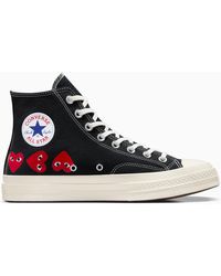 Converse - X PLAY Comme des Garçons Chuck 70 Multi Heart Black - Lyst