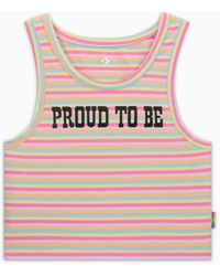 Converse - Proud To Be Cropped Tank Top - Lyst