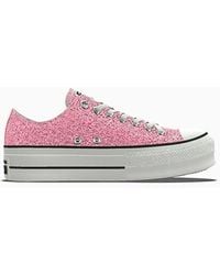 Converse - Custom Chuck Taylor All Star Lift Platform Glitter By You - Lyst