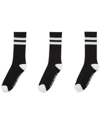 Converse - 3-Pack Double Stripe Crew Socks For - Lyst