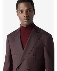Corneliani - Naturally Stretch Pure 130's Wool Suit With Herringbone Pattern - Lyst