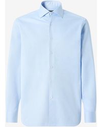 Corneliani - Textured Cotton Shirt - Lyst