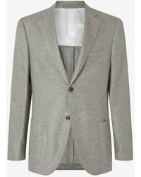 Corneliani - Linen And Lyocell Jacket - Lyst