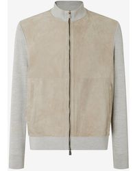 Corneliani - Silk And Suede Bi-Material Jacket - Lyst