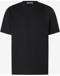 Corneliani - Crew Neck Pure Cotton T-Shirt - Lyst