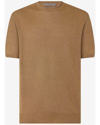 Corneliani - Pure Linen Crew Neck Knitwear - Lyst