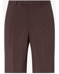 Corneliani - Wool And Silk Bermuda Shorts - Lyst