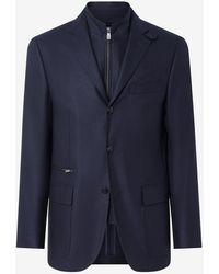 Corneliani - Royal Silk And Wool Jacket With Vest - Lyst