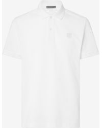 Corneliani - Polo Bianca Con Bottoni - Lyst