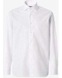 Corneliani - Textured Cotton Shirt - Lyst